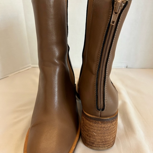 Oasis Society California Brown Tall Ankle Boot Size 9 - Picture 7 of 16